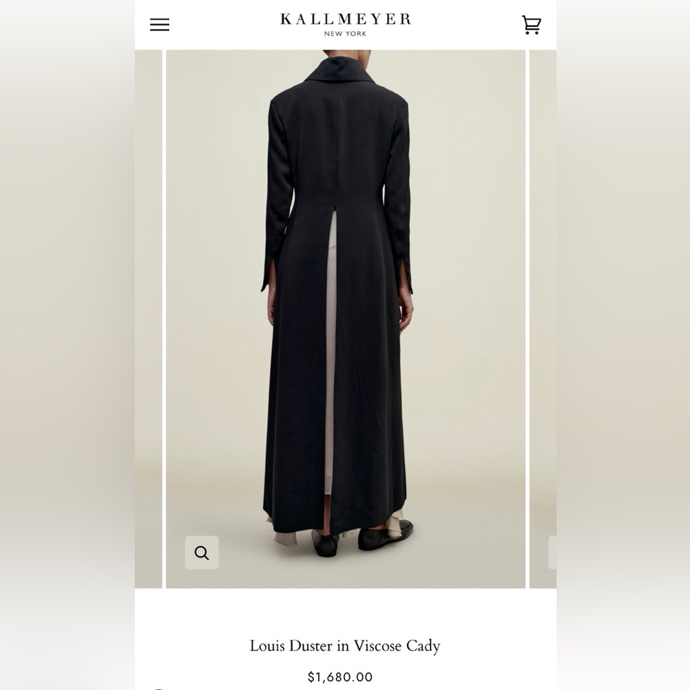 Kallmeyer Louis Duster in Viscose Cady - Worn Once - Picture 2 of 2